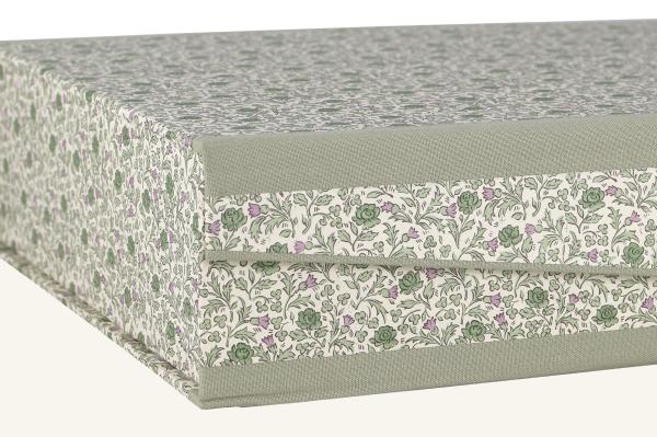 Sturdy collection box with linen edges Manufactor "Schreibweise"